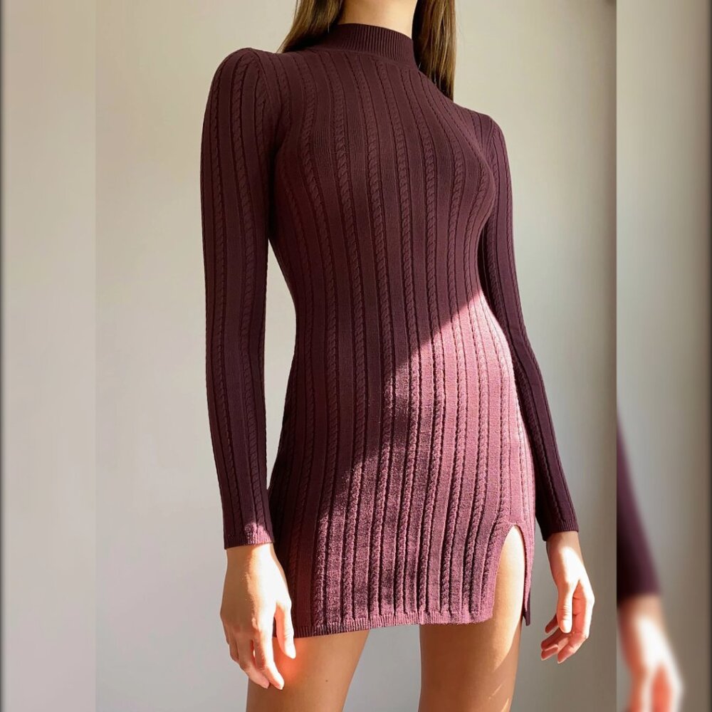 Aritzia Sunday Best Maple Longsleeve Bodycon Dress - 2020 - Black - Sz S - NWT